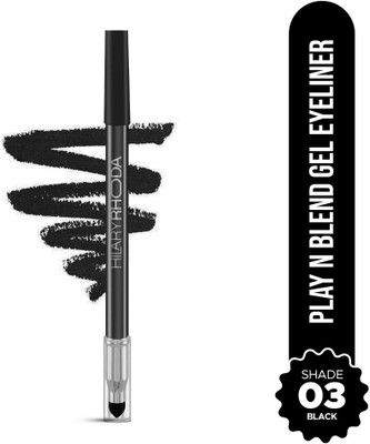 Hilary Rhoda Play n Blend Gel Eyeliner | Highly Pigmented | Matte & Shimmer Finish Eyeliner 1.5 g(Black)