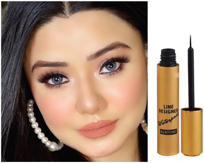 tanvi27 LONG LASTING & WATER PROOF BLACK LIQUID EYELINER 8 ml(GOLD)