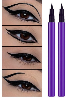 tanvi27 New Quick Drying Long Lasting Matte Smooth Easy To Color Liquid Eyeliner Pen 3 ml(PURPLE)
