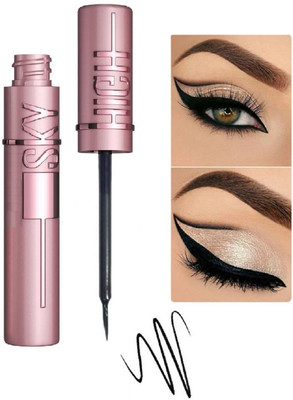 nuvya Smudge Proof Long Stay Waterproof Liquid Eyeliner with Matte Finish & Brush Tip 5 g(Black)