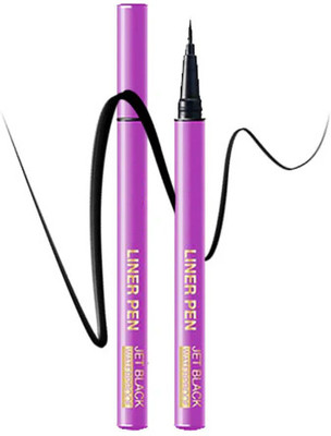 ADJD Liquid Eyeliner Quick-dry Waterproof Long-Lasting Sweat-proof Hard Tip 1.2 g(BLACK)