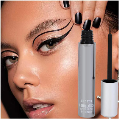 Yuency Intense Drama Waterproof Eyeliner | Matte Finish | Smudge-Proof | 6 ml(Black)