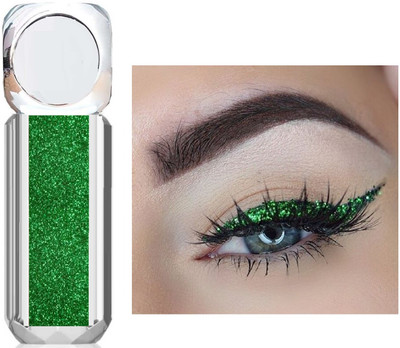 GABBU Glitter Diamond Pro Smooth Eyeliner Shimmer Pigmented Eyeshadow Eye Gel 3.5 ml(gillter green)