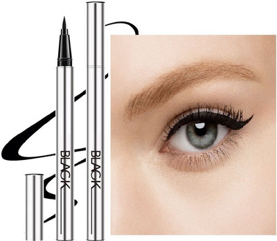 GULGLOW99 Waterproof And Long Wearing Bold Felt Tip Pen Glossy Eyeliner 2 g(BLACK)