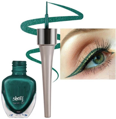 FLORERO Metallic high definition liquid eye liner 6 ml(green)