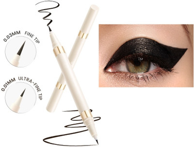 tanvi27 Double Head Water Based Eyeliner Stick Stamp Waterproof 2 in 1 Eyeliner 1.5 ml(black)