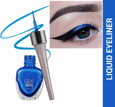 MYEONG New Fashion Metallic Eyeliner Waterproof & Smudge-proof Infinite Blue Eyeliner 6 ml(Blue)