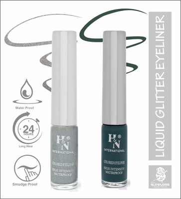 HIGHLIGHT NAILS HN-EL1-CB (EL1-14 ) ( EL1-01) 6 ml(SILVER::ARABIAN GREEN)