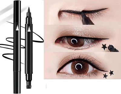 Sheny full natural Eyeliner Star Pattern 2 IN 1 EYE;LINER PACK OF 1 10 g(black)