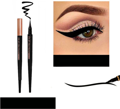 Three Elements Store long lasting quick dry black waterproof smudge proof sketch eyeliner 8 ml(Black)