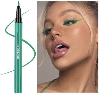 HUZURLU Liquid EyeLiner Proof Sketch Pen Eyeliner 1 ml(GREEN)