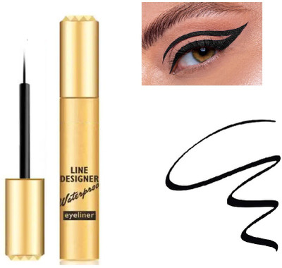 Neycare waterproof long lasting eyeliner smudge proof perfect matte finish 8 ml(BLACK)
