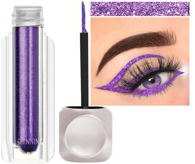 manasona BEST SHIMMERY & SHINY DIAMOND PURPLE WATER PROOF EYE LINER 3.5 g(Purple)