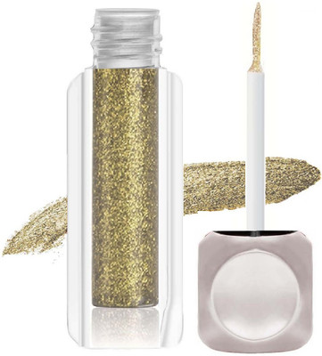 MYEONG Vegas Golden Makeup Sparkly Glitter Liquid Glitter Eyeliner 3.5 ml(Vegas Golden)