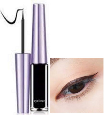 Luipui trending and long black eyeliner pack of 1 8 ml(BLACK)