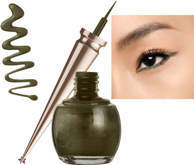 GULGLOW99 Waterproof Shimmer Liquid Black Eyeliner | Smudge Proof, Transfer Proof Eye 5 ml(COFFEE)