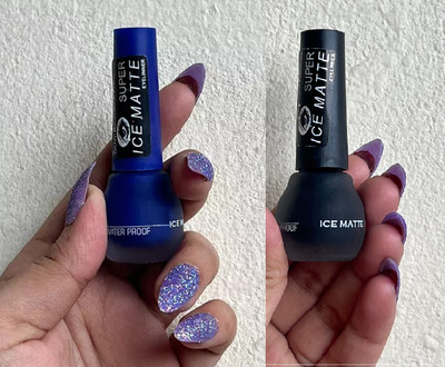tanvi27 Water Proof & Smudge proof Ice Matte Blue & Black Liquid Eyeliner 4 ml(Blue & Black)