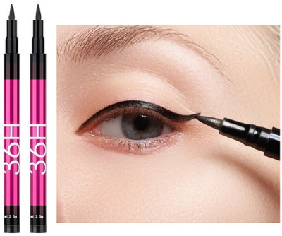 Luster Shine Smooth Drawing Black Eyeliner Sketch Pen Waterproof & Smudge proof 6 g(Black)