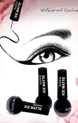 tanvi27 Smudge proof Ice Matte Black Eyeliner Combo 6 ml(BLACK)