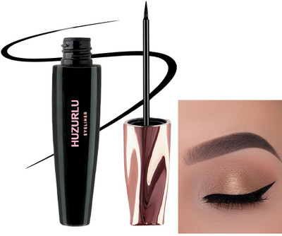 HUZURLU Long Lasting Eye Liner with Fine Tip 7 ml(BLACK)