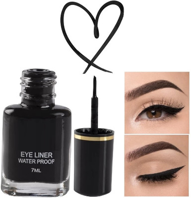 Libline Waterproof Matte Long Lasting Liquid Eyeliner Intense Black 6 ml(BLACK)