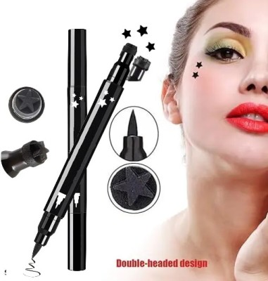 Sheny Faster black eyeliner water proof smudge proof stamp eyeliner,star shape 10 g(black)