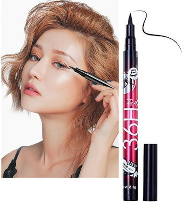 Amaryllis Eyeliner Waterproof Jet Black Bold Felt Tip 5 g(Black)