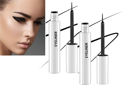 tanvi27 HD Matte Liquid Black Eyeliner Combo 12 ml(SILVER)