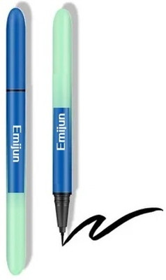 Emijun Soft Flexible Fine Tip Brush for Liquid Eyeliner 1.5 ml(BLACK)