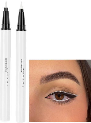 ADJD Combo bWhite color liquid eyeliner | White sketch pen eyeliner 3 g(WHITE)