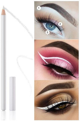 Libline Waterproof Long Lasting Smudge Proof White Kajal Matte Finish 2 g(WHITE)