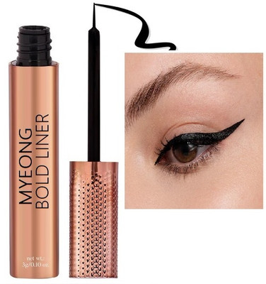 MYEONG Quick Drying | Ultra-Fine Tip | Smudge-Proof Formula for Long-Lasting Eye Makeup 3 ml(Black)
