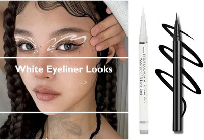 USBK Intense Black & White Pigmentation Give You Smooth One Stroke Application 4.1 g(WHITE, BLACK)