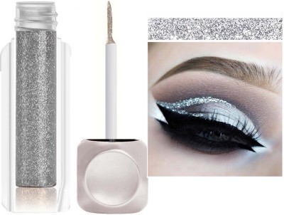 YAWI Best Waterproof Liquid Shimmery Finish Glitter Metallic Eyeliner 3.5 g(Silver)