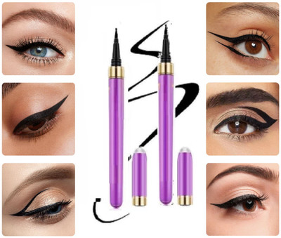 Emijun drop black eye liner for beautiful eye Liner COMBO 3 g(BLACK)