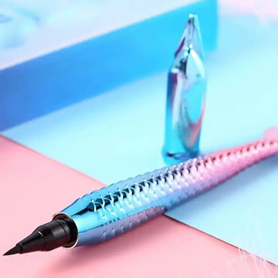ADJD UNIQUE FASHION FISH SHAPE WATERPROOF PEN EYELINER 5 ml(BLACK)