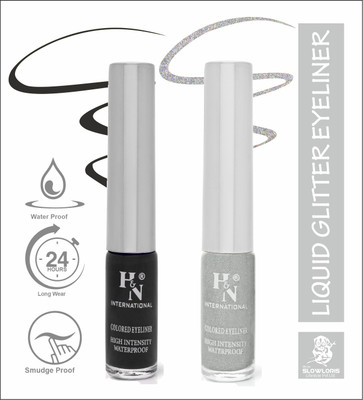HIGHLIGHT NAILS EL1-CB (EL1-03 ) ( EL1-11)_HH 6 ml(BLACK::PEARL WHITE)