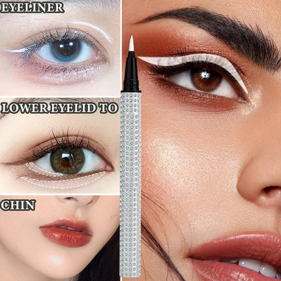 Yuency Gel Eyeliner | Highly Pigmented | Matte & Shimmer Finish Eyeliner 0.35 g(WHITE)