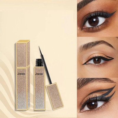 Jiwoo Black Eyeliner Liquid Longlasting, Smudgeproof & Waterproof 8 ml(black)