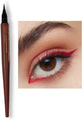 Emijun Red Bold pen sketch eye liner smudge proof & waterproof 2 g(red)