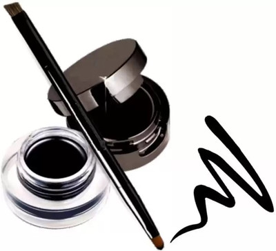 AFARAXIA New 2-in-1 Eyebrow & Gel Eyeliner-Intense Black Color Quick Dry 4 g(black)