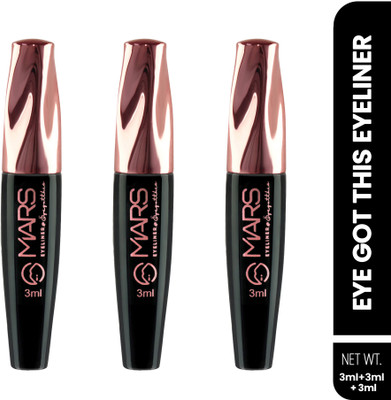 MARS Eyes Eyeliner |Nourishing & Gorgeous | Long Lasting | Luminous & Smooth 9 ml(Jet Black)