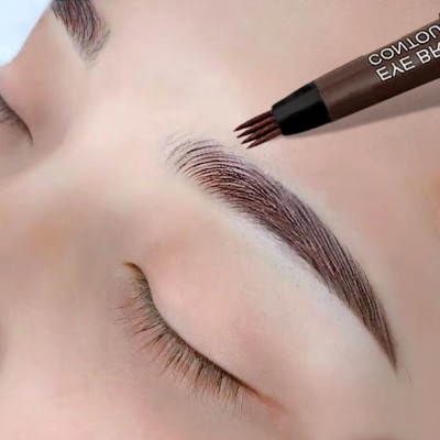 luzimaisa Liquid Eyebrow Tattoo Pen, Waterproof Microblading Eyebrow Pen 1 g(brown)