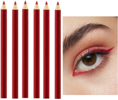 Wonholli RED MATTE FINISH WATER PROOF & LONG LASTING EYE LINER & KAJAL 12 g(Red)