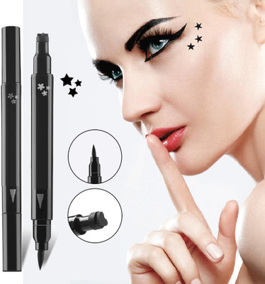 SHENYCOLORS SUPER 2 IN 1 EYELINER STAMP super Eyeliner With Star Pattern 10 g(BLACK)