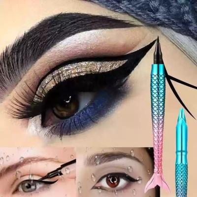 tanvi27 BEAST BEAUTY PRODUCT FISH SHAPE PEN EYELINER WTAERPROOF PACK OF 1 4 g(BLUE)