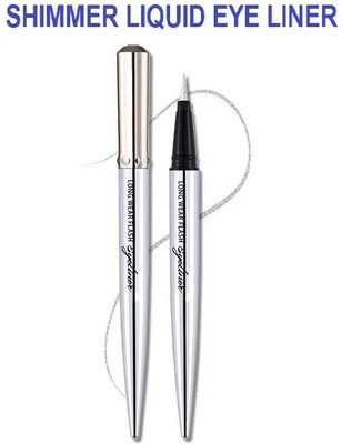 GFSU - GO FOR SOMETHING UNIQUE New diamond Glitter Eyeliner Long Wear Flash Shimmer Eye Liner Pen 1.5 g(silver)