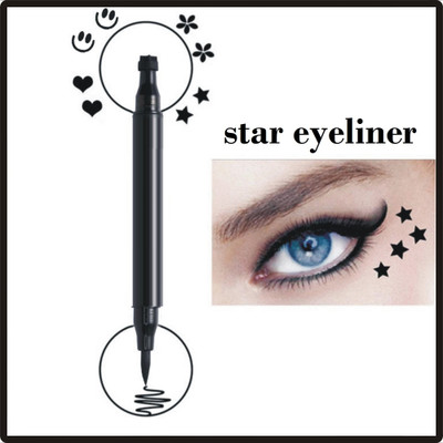 KAIASHA BEST 2 IN 1 EYELINER STEMP WITH STAR PATTERN PACK OF 1 10 g(BLACK)