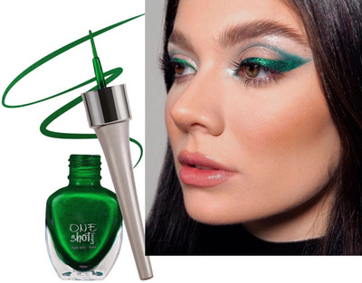 GULGLOW99 Super Matte Liquid Eyeliner Intense Green| 24 hour Long stay | Quick Drying 3.5 g(GREEN)