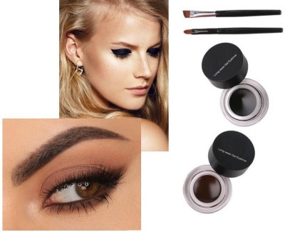 BLUEMERMAID CHARMING EYE LOOK WITH 2 IN 1 BLACK & BROWN GEL EYELINER 5 g(BLACK, BROWN)